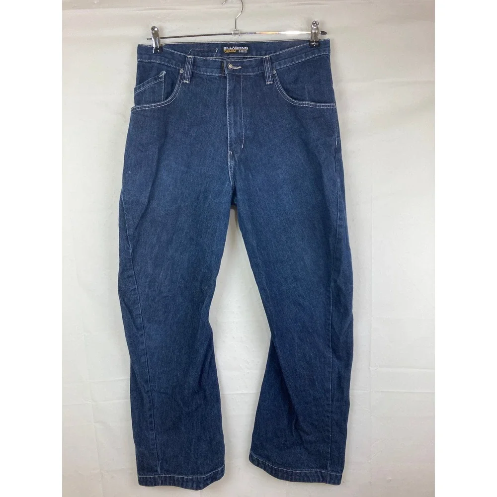 Billabong Vagabond Jeans Mens 34 X 30 Relaxed Straight Skater Y2K Grunge Casual